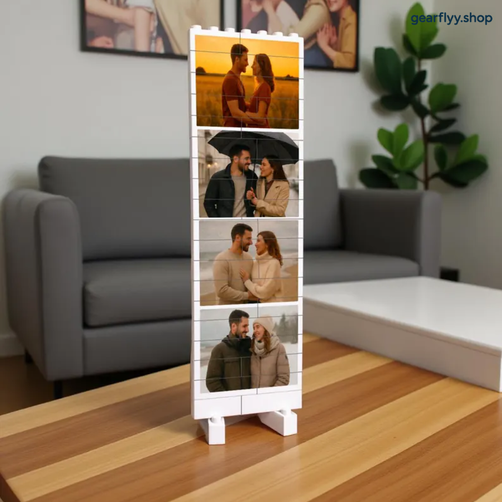 Personalized Brick Style Photo Blocks